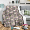 Angel Floral Print Pattern Blanket-grizzshop