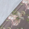 Angel Floral Print Pattern Blanket-grizzshop