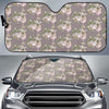 Angel Floral Print Pattern Car Sun Shade-grizzshop