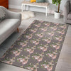 Angel Floral Print Pattern Floor Mat-grizzshop