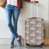 Angel Floral Print Pattern Luggage Cover Protector-grizzshop