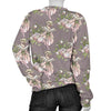 Angel Floral Print Pattern Women's Sweatshirt-grizzshop