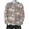 Angel Floral Print Pattern Women's Sweatshirt-grizzshop