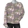 Angel Floral Print Pattern Women's Sweatshirt-grizzshop