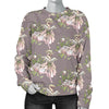 Angel Floral Print Pattern Women's Sweatshirt-grizzshop