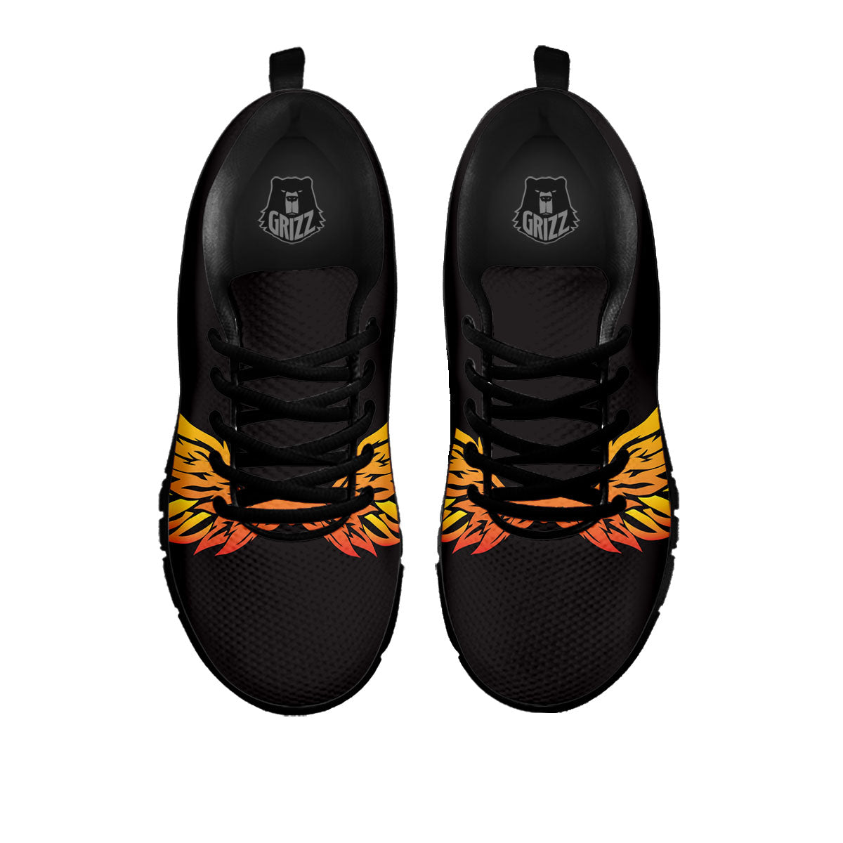 Angel Phoenix Print Black Sneaker-grizzshop