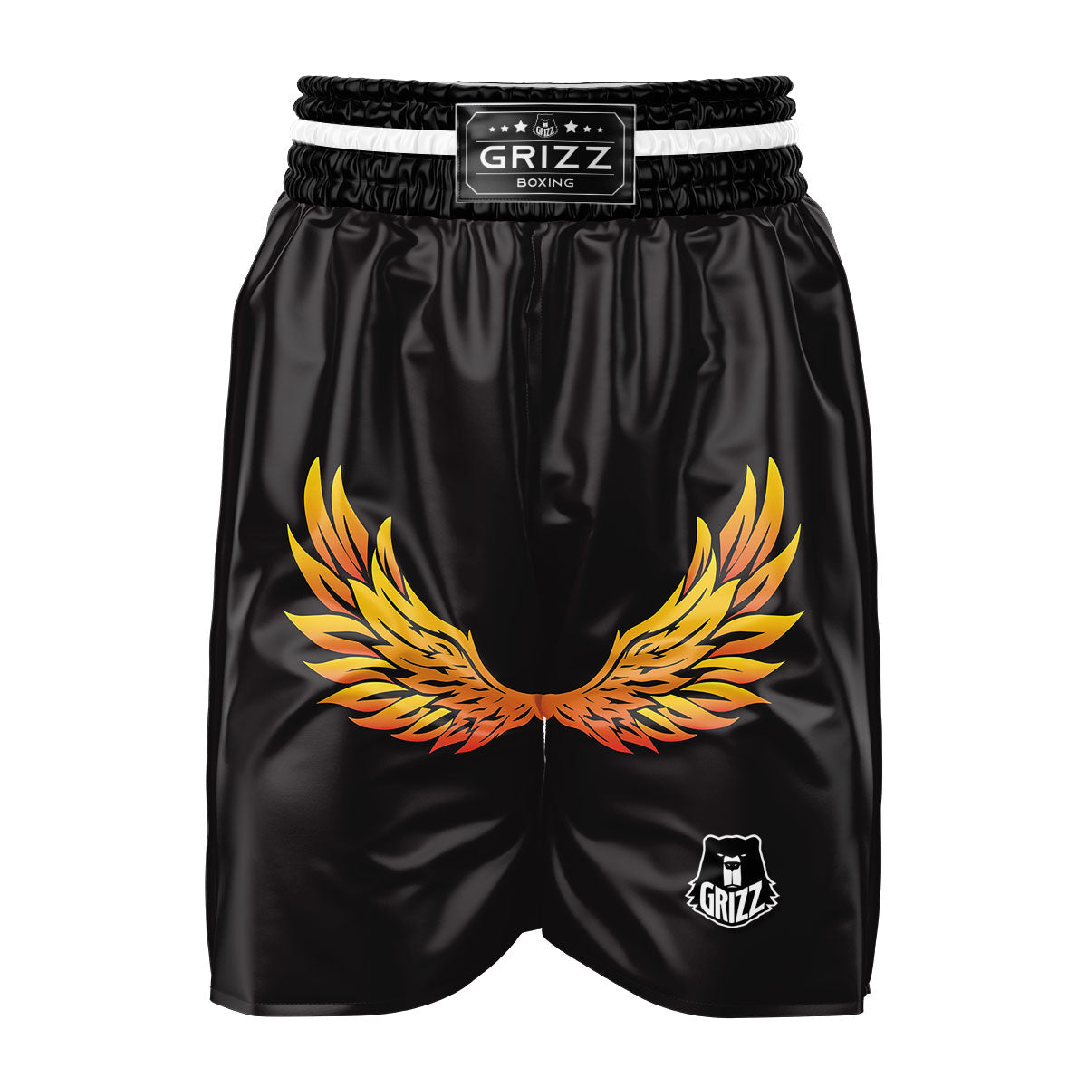 Angel Phoenix Print Boxing Shorts-grizzshop