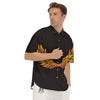 Angel Phoenix Print Men's Short Sleeve Shirts-grizzshop