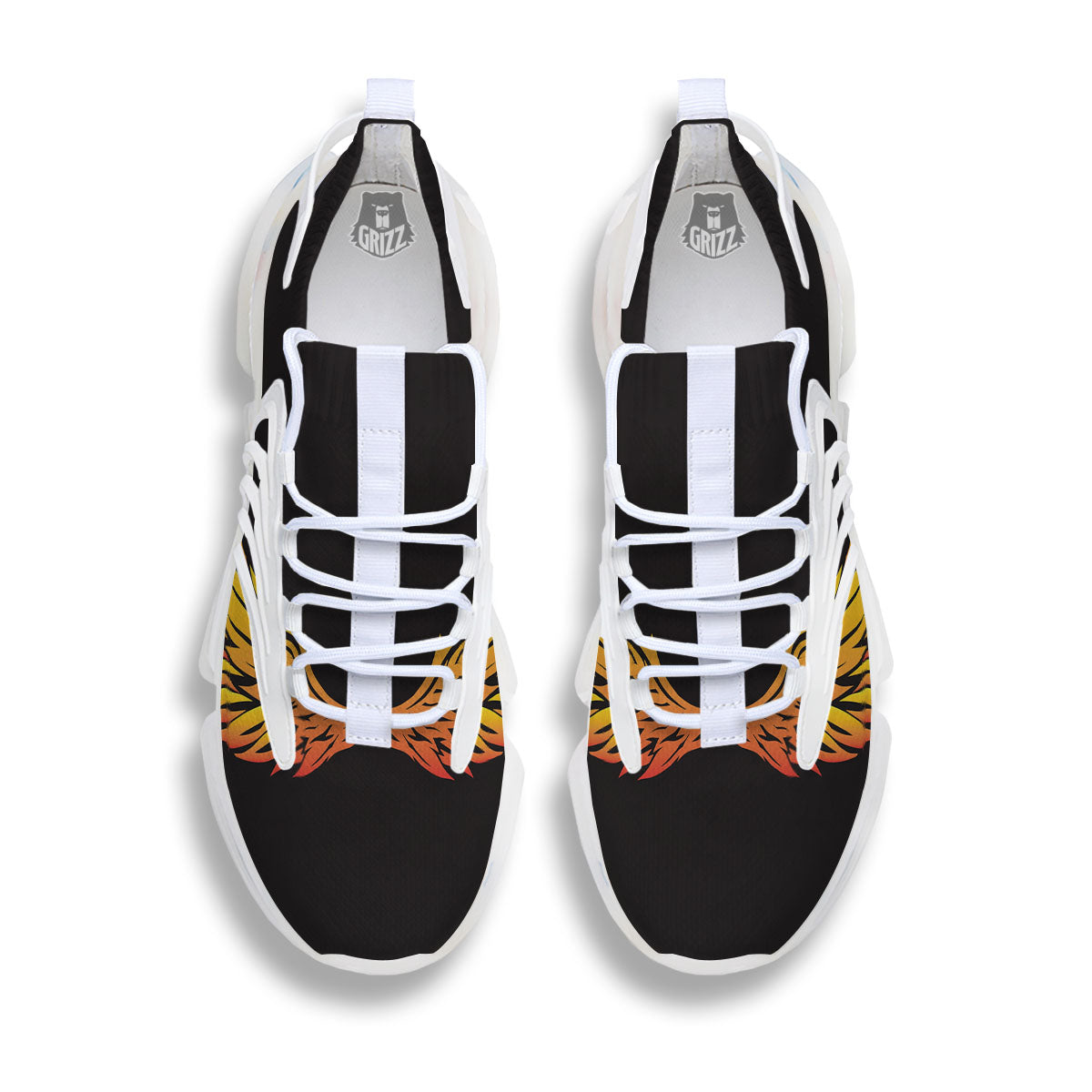 Angel Phoenix Print White Gym Shoes-grizzshop