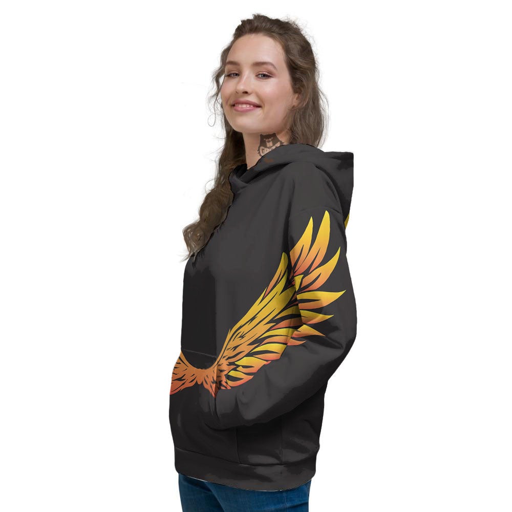 Angel Phoenix Print Women's Hoodie-grizzshop