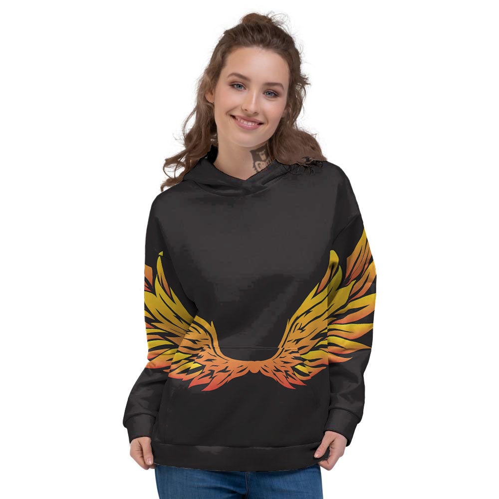 Angel Phoenix Print Women's Hoodie-grizzshop