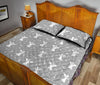 Angel Print Pattern Bed Set Quilt-grizzshop