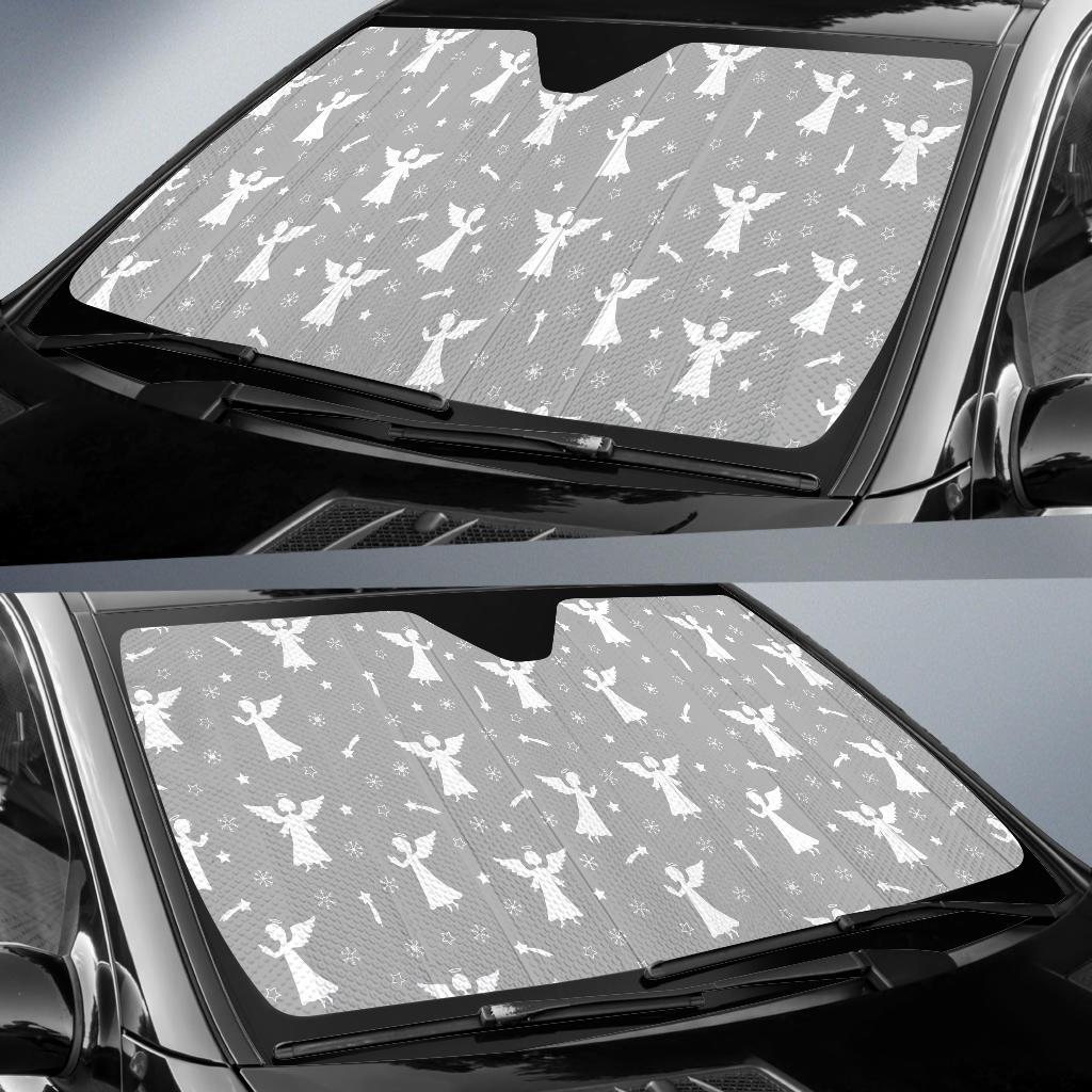 Angel Print Pattern Car Sun Shade-grizzshop