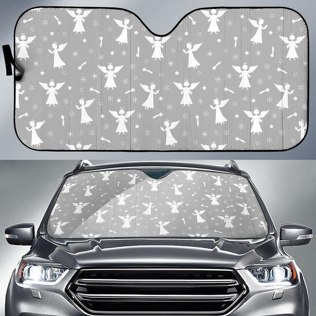 Angel Print Pattern Car Sun Shade-grizzshop