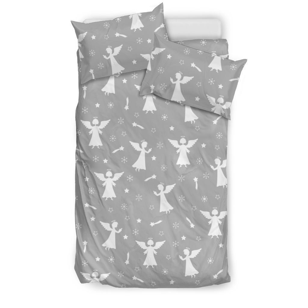 Angel Print Pattern Duvet Cover Bedding Set-grizzshop