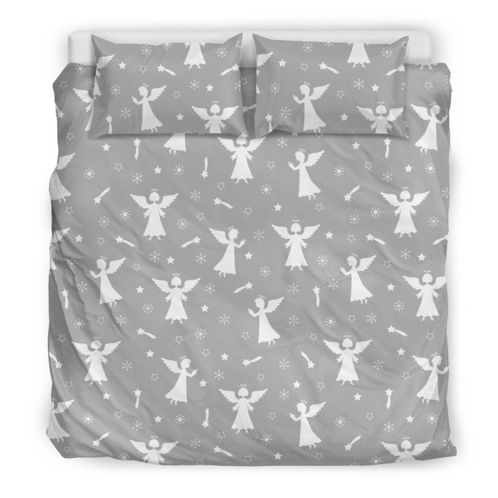 Angel Print Pattern Duvet Cover Bedding Set-grizzshop