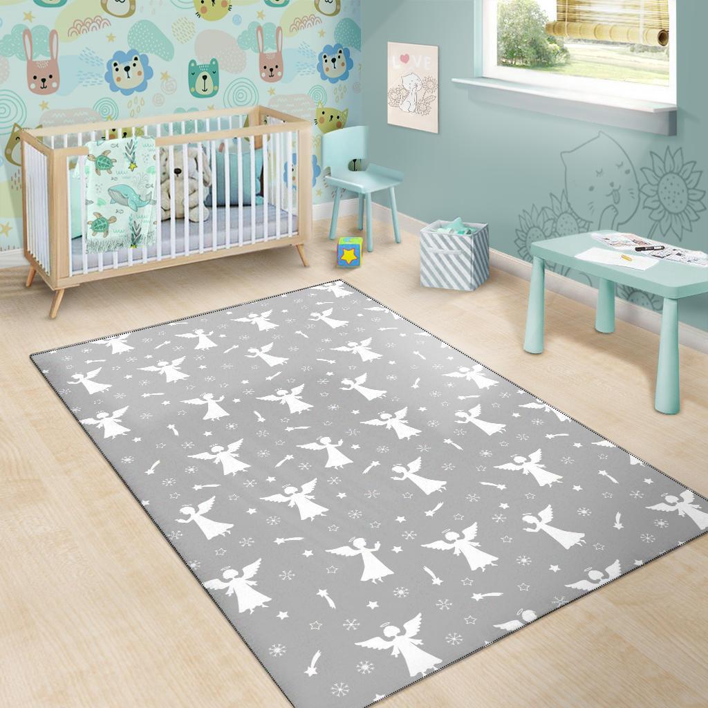 Angel Print Pattern Floor Mat-grizzshop