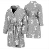 Angel Print Pattern Men Long Robe-grizzshop