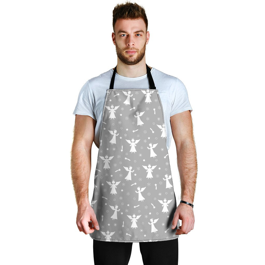 Angel Print Pattern Men's Apron-grizzshop