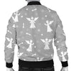 Angel Print Pattern Men's Bomber Jacket-grizzshop