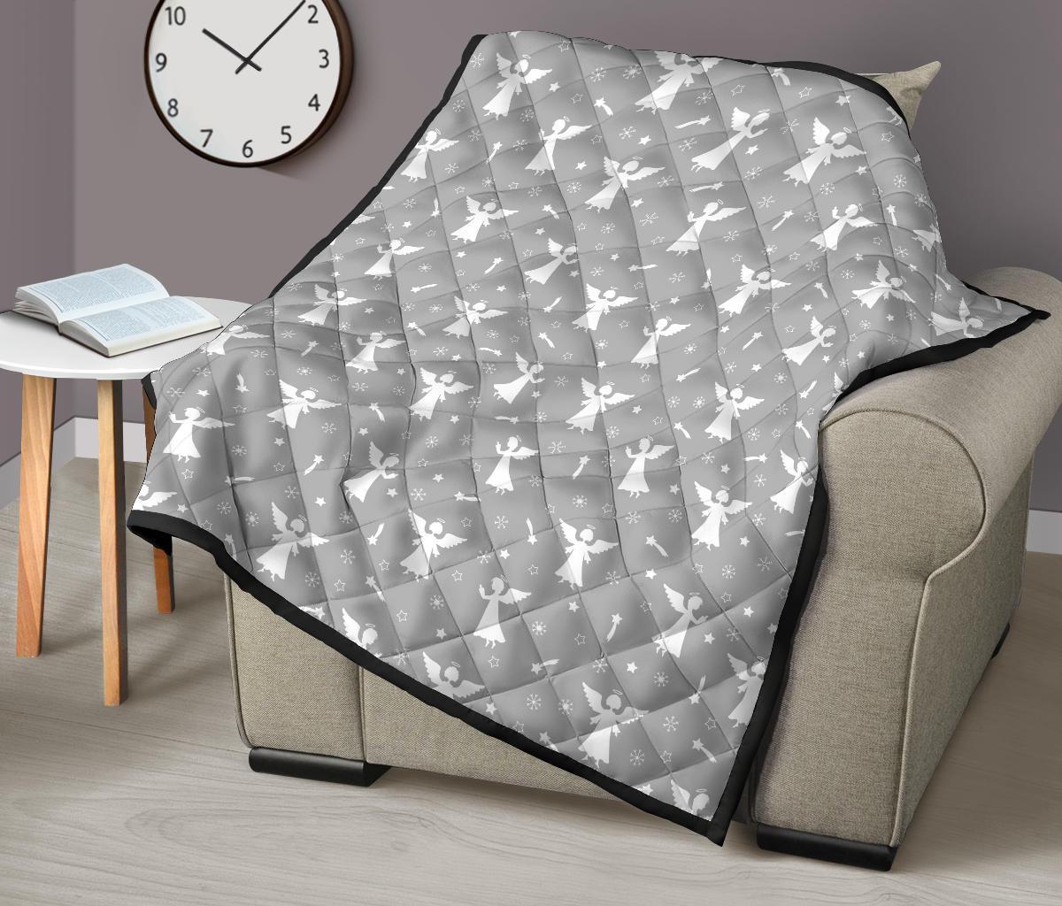 Angel Print Pattern Quilt-grizzshop