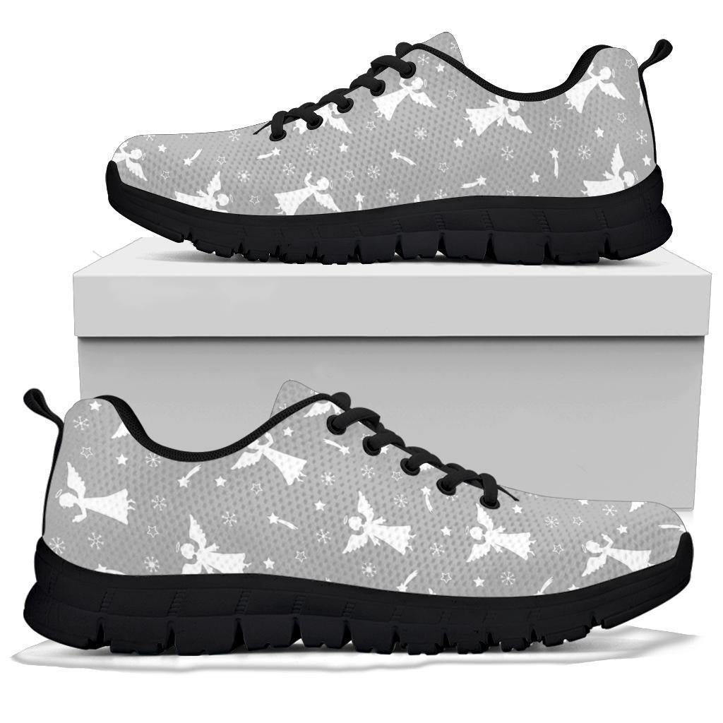 Angel Print Pattern Sneaker Shoes For Men Women-grizzshop