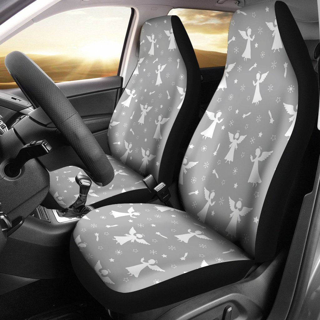 Angel Print Pattern Universal Fit Car Seat Covers-grizzshop