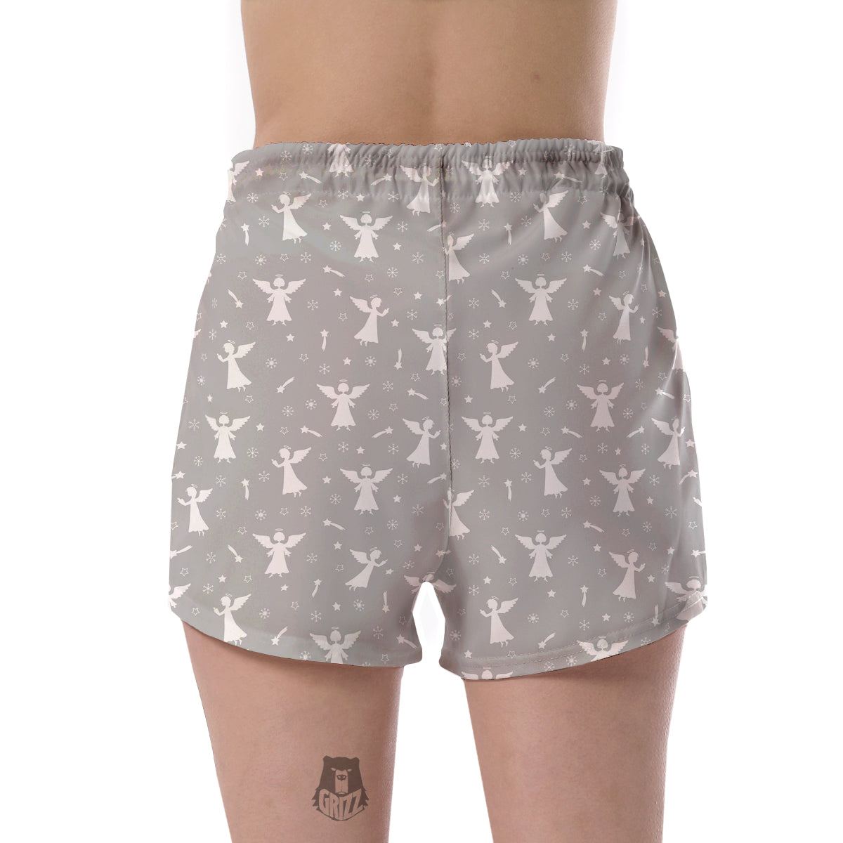 Angel Print Pattern Women's Shorts-grizzshop