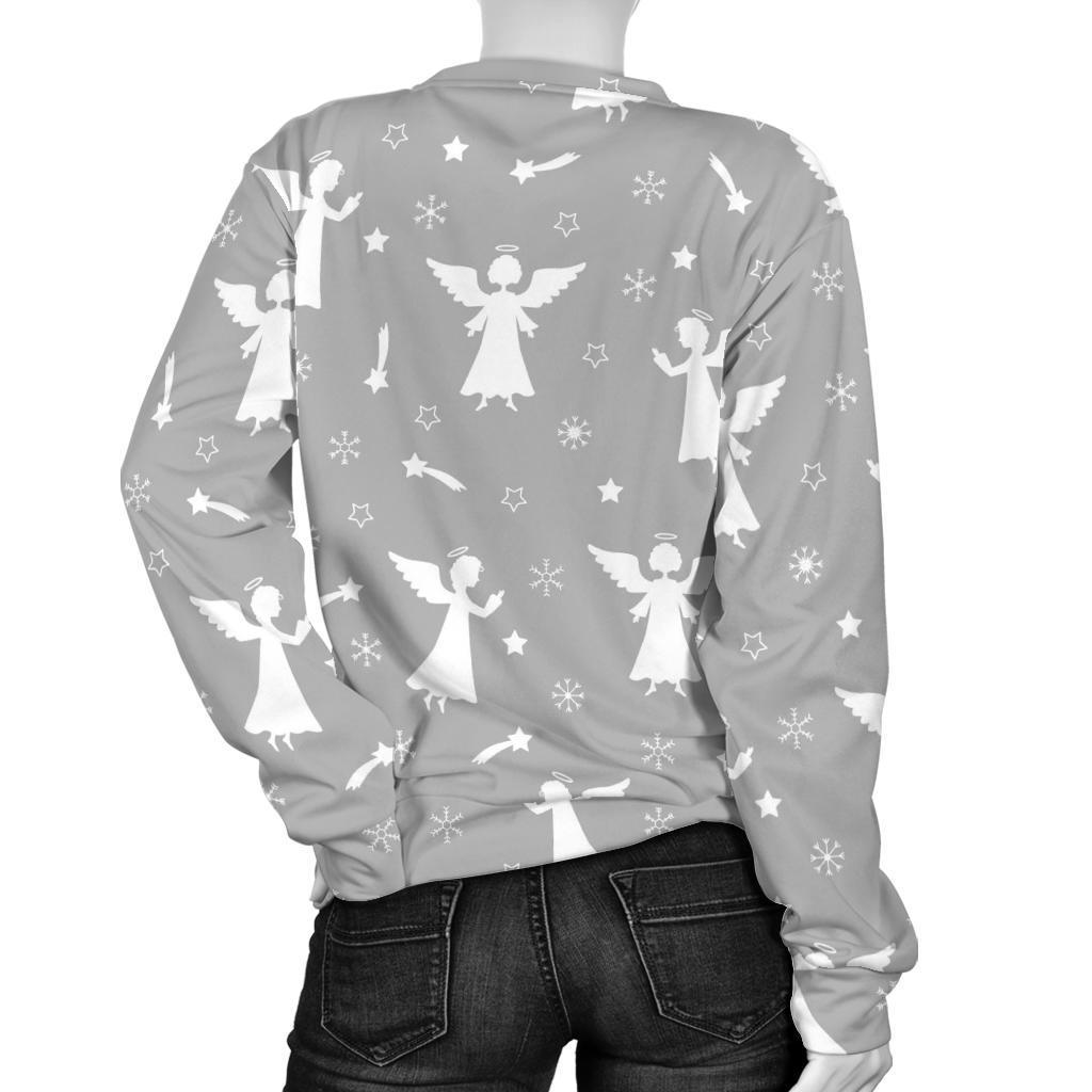 Angel Print Pattern Women's Sweatshirt-grizzshop