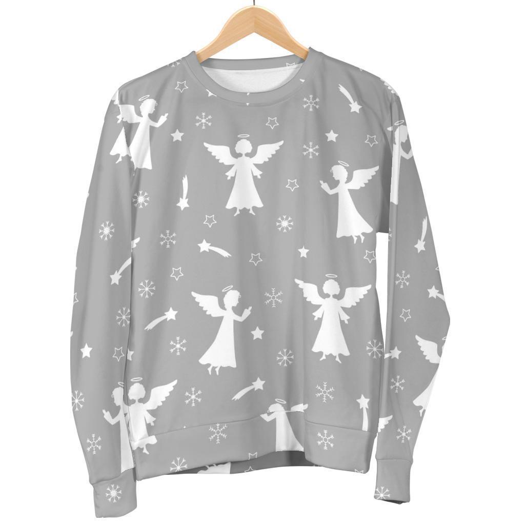 Angel Print Pattern Women's Sweatshirt-grizzshop