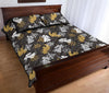 Angel Snowflake Print Pattern Bed Set Quilt-grizzshop