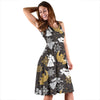 Angel Snowflake Print Pattern Dress-grizzshop