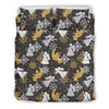 Angel Snowflake Print Pattern Duvet Cover Bedding Set-grizzshop