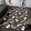 Angel Snowflake Print Pattern Floor Mat-grizzshop