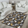 Angel Snowflake Print Pattern Floor Mat-grizzshop