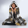 Angel Snowflake Print Pattern Hooded Blanket-grizzshop