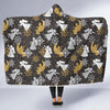 Angel Snowflake Print Pattern Hooded Blanket-grizzshop