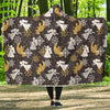 Angel Snowflake Print Pattern Hooded Blanket-grizzshop