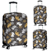 Angel Snowflake Print Pattern Luggage Cover Protector-grizzshop