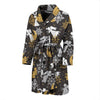 Angel Snowflake Print Pattern Men Long Robe-grizzshop