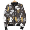 Angel Snowflake Print Pattern Men's Bomber Jacket-grizzshop