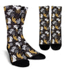 Angel Snowflake Print Pattern Unisex Crew Socks-grizzshop