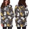 Angel Snowflake Print Pattern Women Hoodie Dress-grizzshop