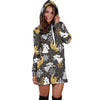 Angel Snowflake Print Pattern Women Hoodie Dress-grizzshop