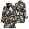 Angel Snowflake Print Pattern Women Long Robe-grizzshop