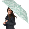 Angel Wing Pattern Print Automatic Foldable Umbrella-grizzshop