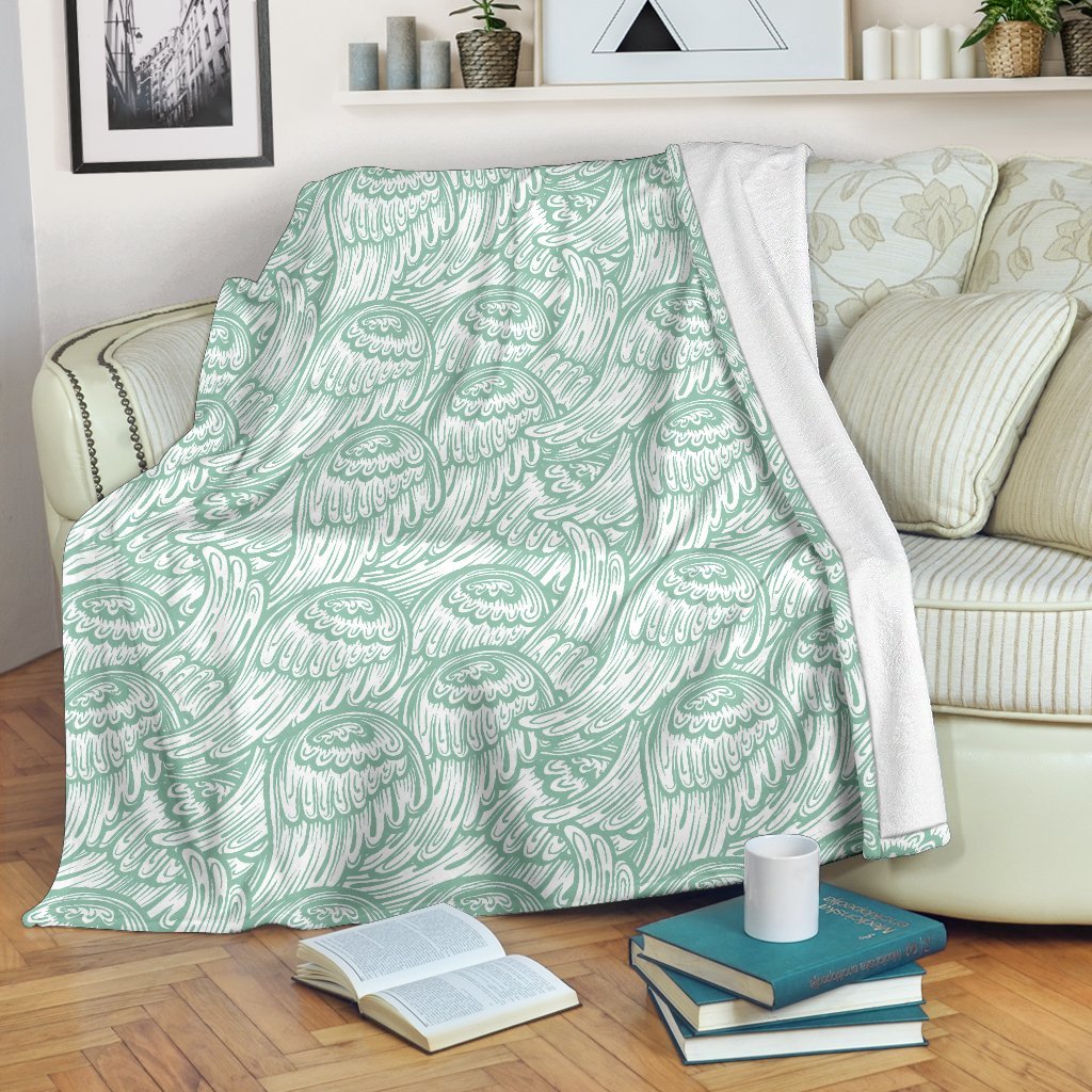 Angel Wing Pattern Print Blanket-grizzshop