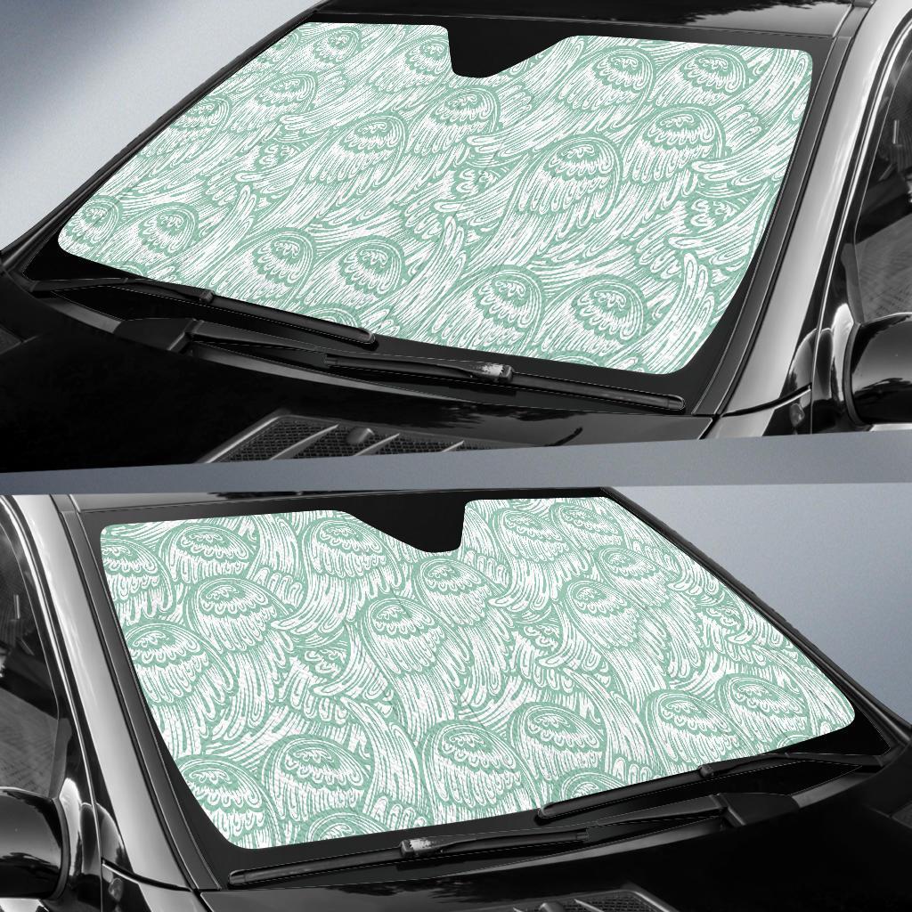 Angel Wing Pattern Print Car Sun Shade-grizzshop