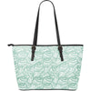 Angel Wing Pattern Print Leather Tote Bag-grizzshop