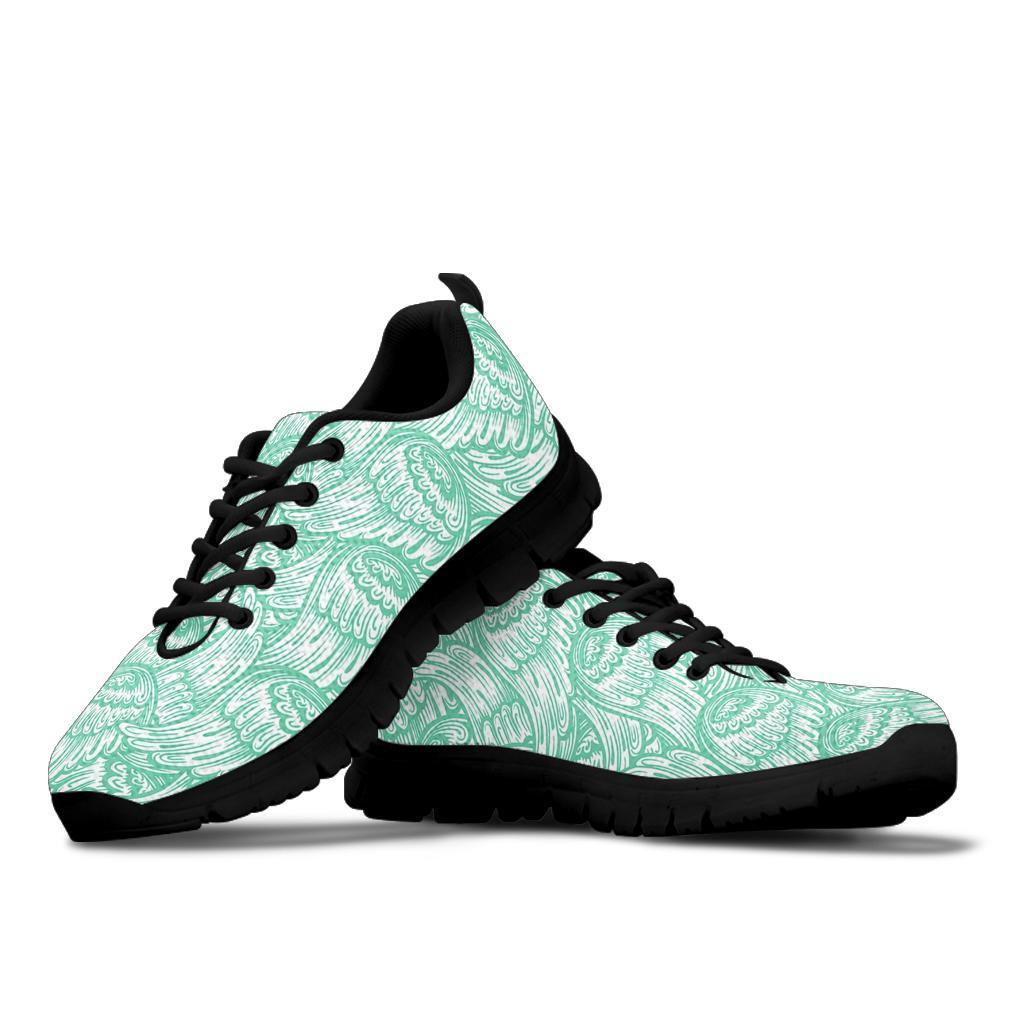 Angel Wing Pattern Print Sneaker Shoes For Men Women-grizzshop